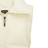 Skechers women's Sport-Utility Woven Down Vest in Bleaching Sand for lifestyle wear