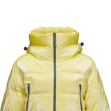Skechers women's Go Trail Woven Down Jacket in Lemonade for outdoor performance wear
