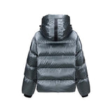 Skechers women's Go Trail Woven Down Jacket in Balsam Green for outdoor performance wear
