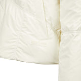Skechers women's Go Trail Woven Down Jacket in Vanilla Ice for outdoor performance wear
