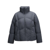 Skechers women's Go Trail Woven Down Jacket in Periscope for outdoor performance wear