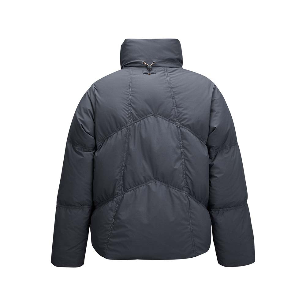 Skechers women's Go Trail Woven Down Jacket in Periscope for outdoor performance wear