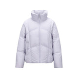 Skechers women's Go Trail Woven Down Jacket in Haze Purple for outdoor performance wear