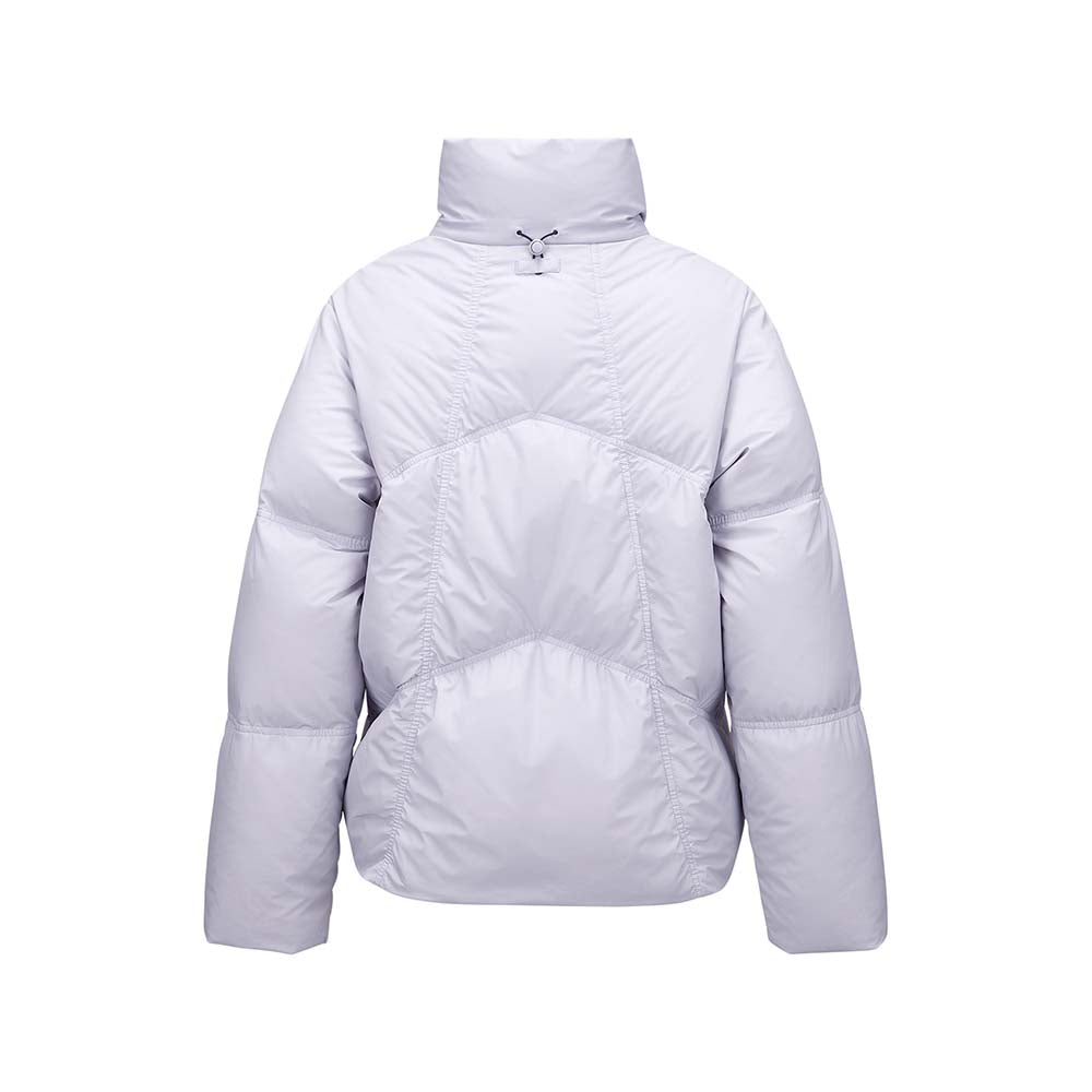 Skechers women's Go Trail Woven Down Jacket in Haze Purple for outdoor performance wear