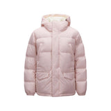 Skechers women's Sport-Utility Woven Down Parka in Rose Pink for lifestyle wear