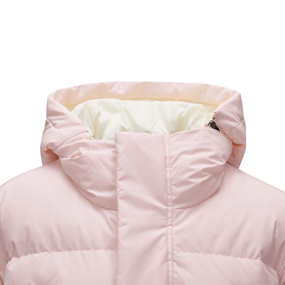 Skechers women's Sport-Utility Woven Down Parka in Rose Pink for lifestyle wear
