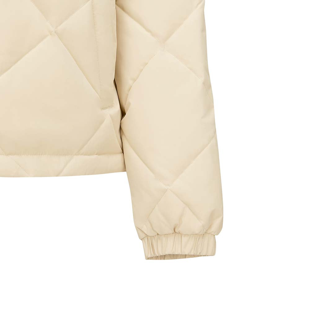 Skechers women's Sport-Utility Woven Down Jacket in Brown for lifestyle wear