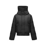 Skechers women's Sport-Utility Woven Down Jacket in Black Beauty for lifestyle wear