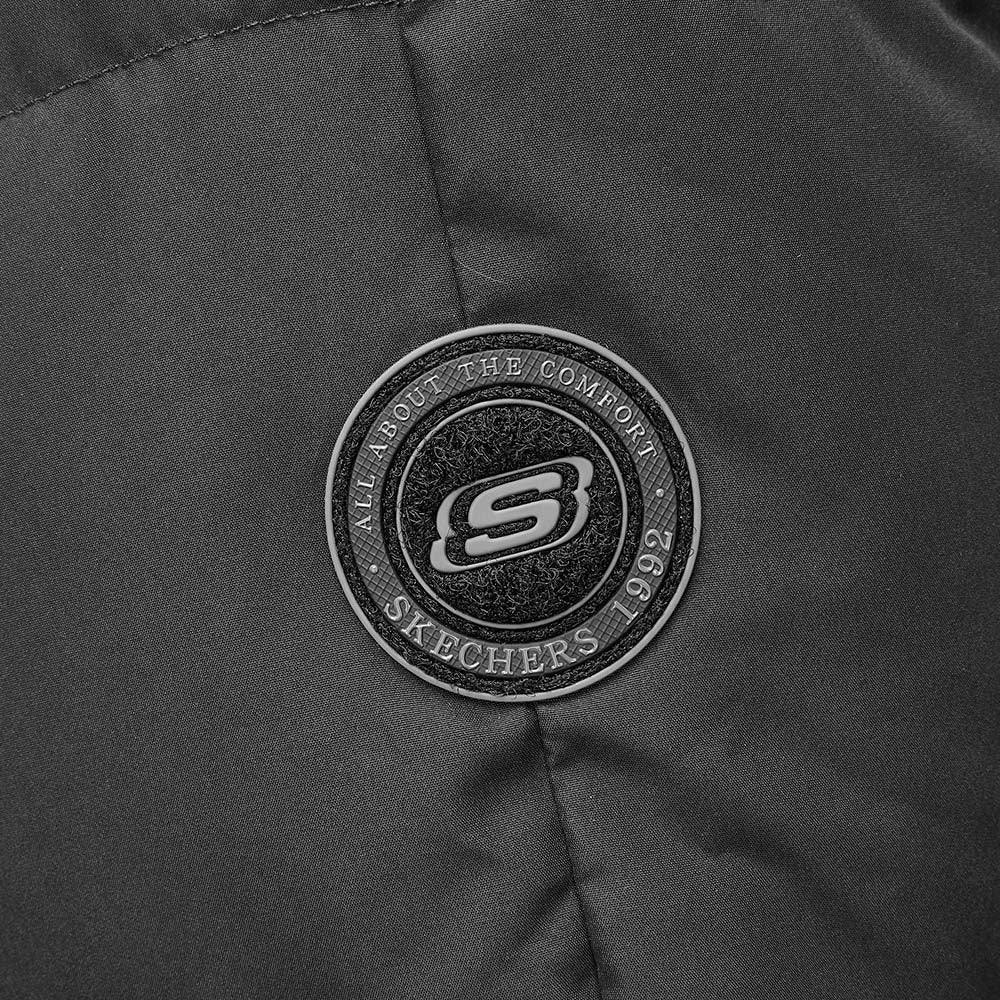 Skechers women's Sport-Utility Woven Down Jacket in Black Beauty for lifestyle wear