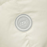 Skechers women's Sport-Utility Woven Down Jacket in Silver Birch for lifestyle wear