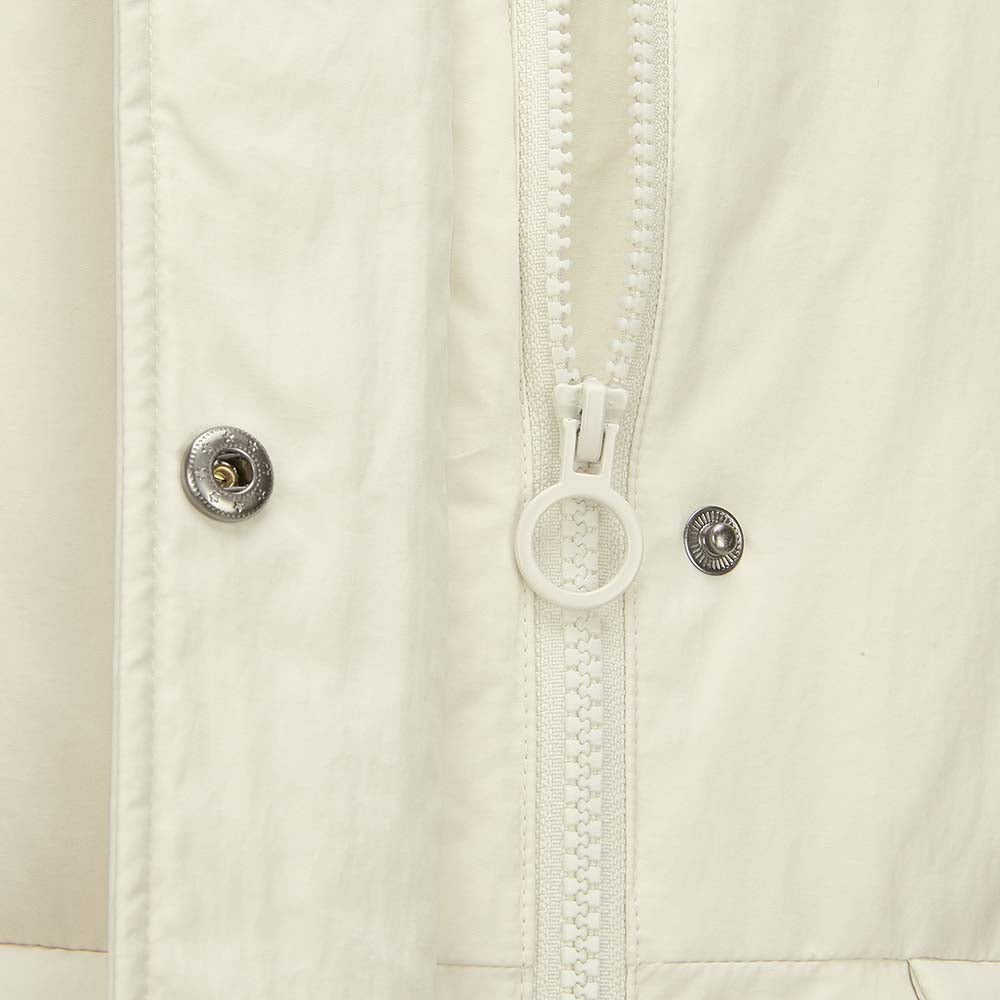 Skechers women's Sport-Utility Woven Down Jacket in Silver Birch for lifestyle wear