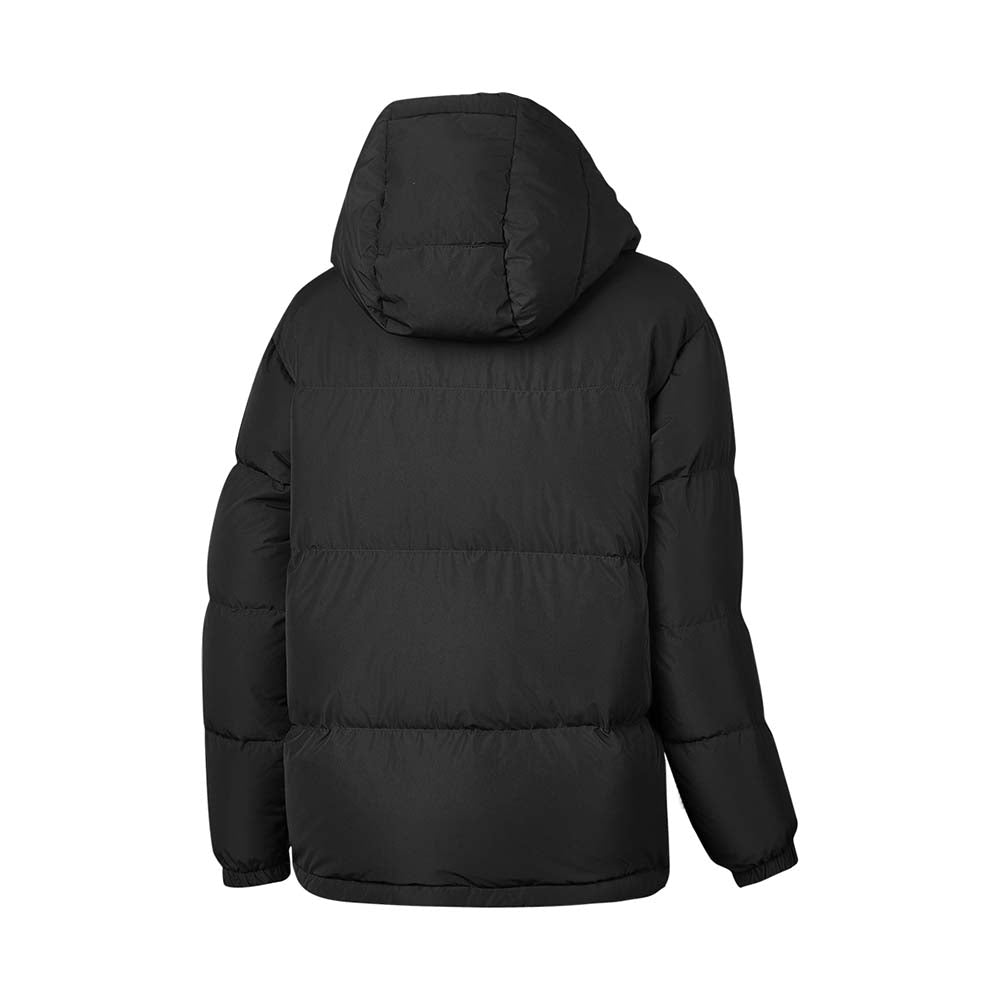 Skechers women's Sport-Utility Woven Down Jacket in Black Beauty for lifestyle wear