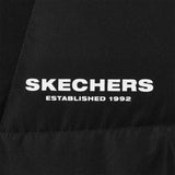 Skechers women's Sport-Utility Woven Down Jacket in Black Beauty for lifestyle wear