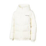 Skechers women's Sport-Utility Woven Down Jacket in Marshmallow for lifestyle wear