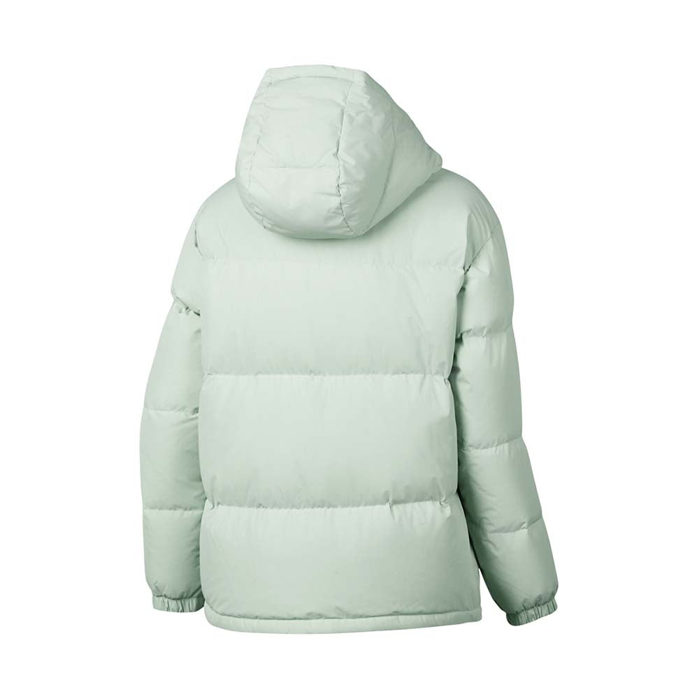Skechers women's Sport-Utility Woven Down Jacket in Mercury Green for lifestyle wear