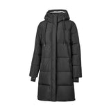 Skechers women's Sport-Utility Woven Down Coat in Black Beauty for lifestyle wear