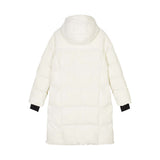 Skechers women's Sport-Utility Woven Down Coat in Marshmallow for lifestyle wear