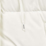 Skechers women's Sport-Utility Woven Down Coat in Marshmallow for lifestyle wear