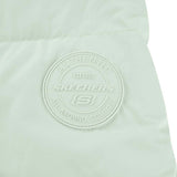 Skechers women's Sport-Utility Woven Down Coat in Mercury Green for lifestyle wear