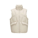Skechers women's Sport-Utility Woven Down Vest in Peyote for lifestyle wear