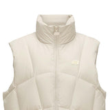 Skechers women's Sport-Utility Woven Down Vest in Peyote for lifestyle wear