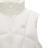 Skechers women's Sport-Utility Woven Down Vest in Marshmallow for lifestyle wear