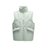 Skechers women's Sport-Utility Woven Down Vest in Mercury Green for lifestyle wear