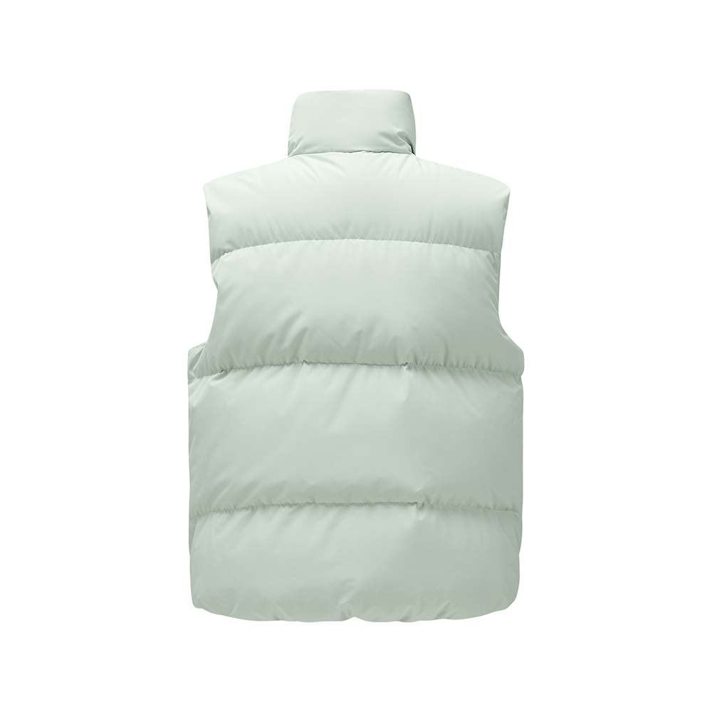 Skechers women's Sport-Utility Woven Down Vest in Mercury Green for lifestyle wear