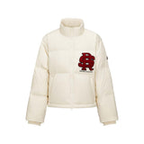 Skechers X Romantic Crown Woven Down Jacket, women's lifestyle apparel in Turtle Dove
