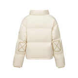 Skechers X Romantic Crown Woven Down Jacket, women's lifestyle apparel in Turtle Dove