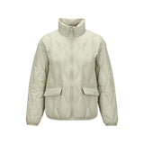 Skechers women's Go Trail Woven Down Jacket in Durable Gray for outdoor performance wear