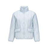 Skechers women's Go Trail Woven Down Jacket in Sky Writing for outdoor performance wear