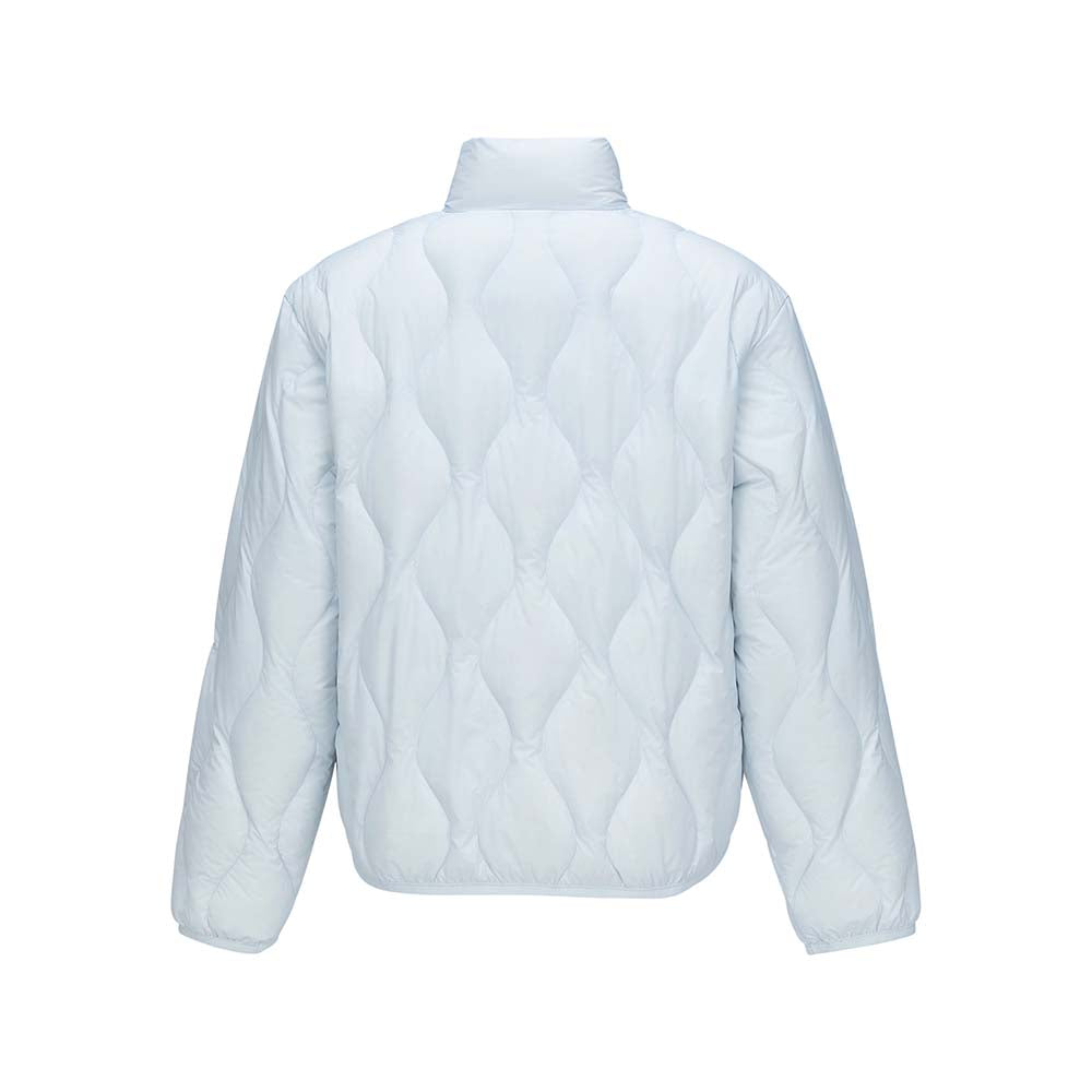 Skechers women's Go Trail Woven Down Jacket in Sky Writing for outdoor performance wear