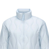 Skechers women's Go Trail Woven Down Jacket in Sky Writing for outdoor performance wear