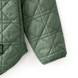 Skechers women's Diamond Woven Quilted Jacket in Agave Green for lifestyle wear