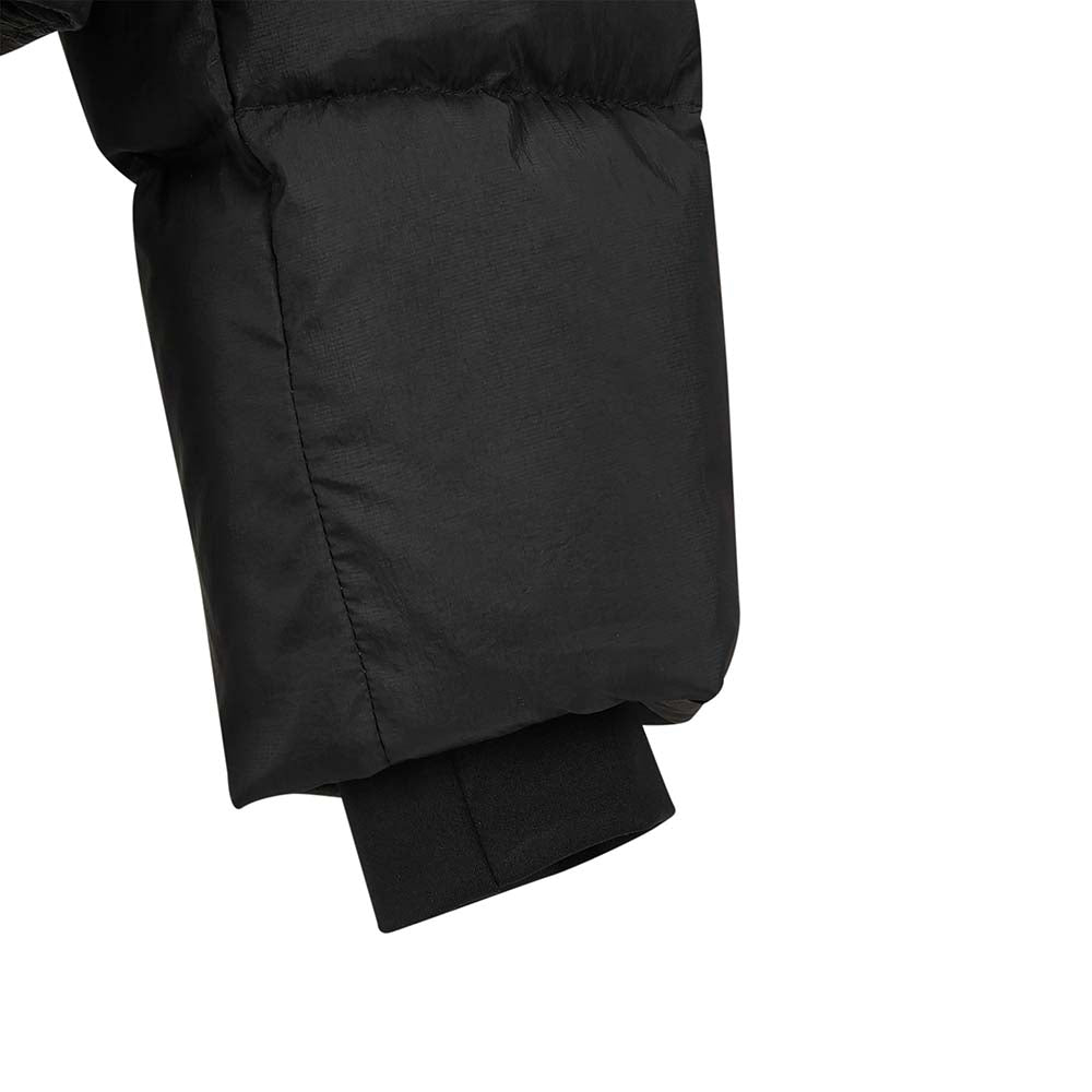 Skechers women's Diamond Woven Down Jacket in Black Beauty for lifestyle wear
