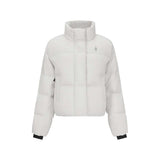 Skechers women's Diamond Woven Down Jacket in Vapor Blue for lifestyle wear