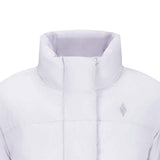 Skechers women's Diamond Woven Down Jacket in Purple Heather for lifestyle wear