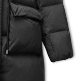 Skechers women's Diamond Woven Down Coat in Black Beauty for lifestyle wear