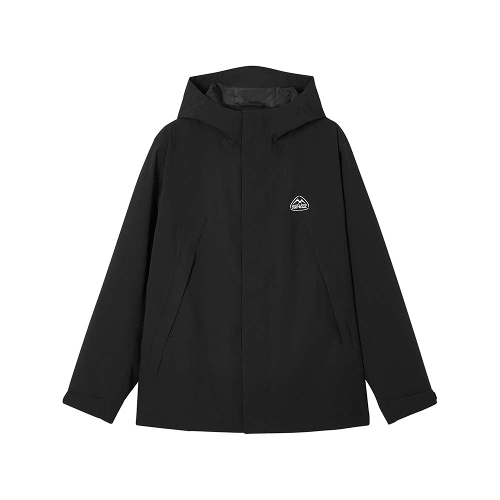 Skechers women's Go Trail Waterproof Jacket in Black Beauty for outdoor performance wear