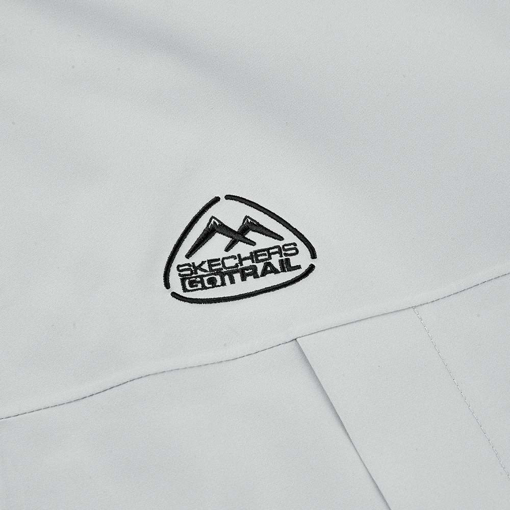 Skechers women's Go Trail Waterproof Jacket in Lunar Rock for outdoor performance wear