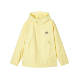 Skechers women's Go Trail Waterproof Jacket in Lemon Meringue for outdoor performance wear