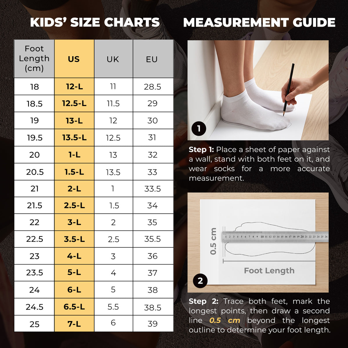 Skechers Size Guide