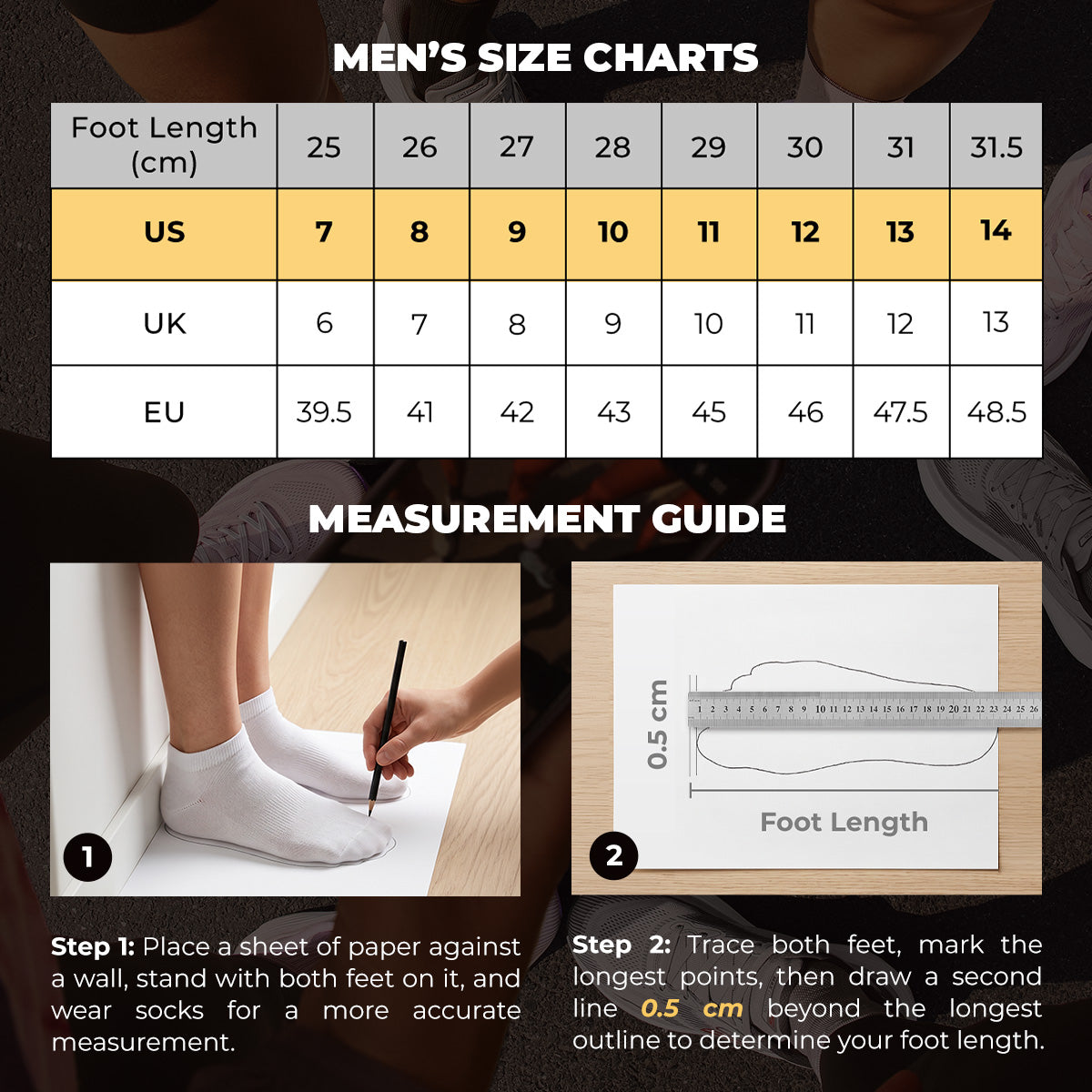 Skechers Size Guide