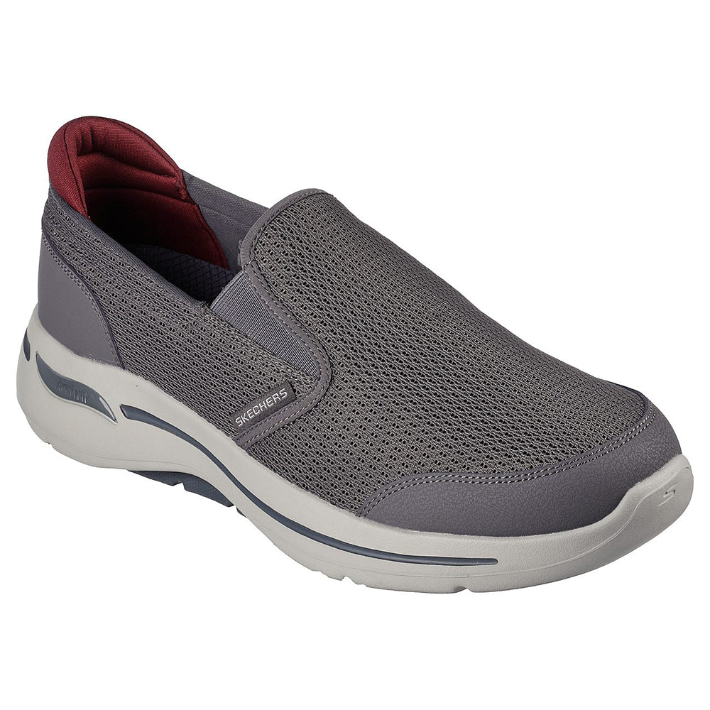 Skechers Men GOwalk Arch Fit | Charcoal/Gray Walking Shoes – Skechers ...