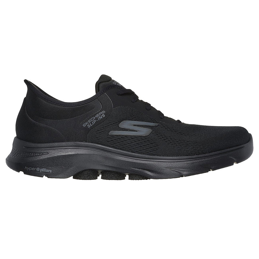 Skechers Men Slip-Ins GOwalk 7 | Charcoal/Red Walking Shoes – Skechers ...